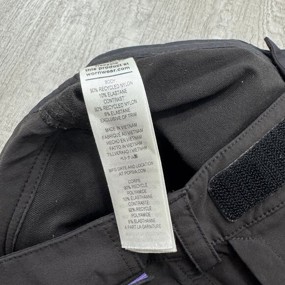 Patagonia Point Peak Trail Pants Women's 10 (Fits 30x28) Black Hiking Outdoors - Picture 5 of 11